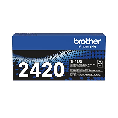 Brother TN-2420 Tonerkartusche (für Brother HL-L2310D, HL-L2350DW, HL-L2370DN, HL-L2375DW, DCP-L2510D, DCP-L2530DW, DCP-L2550DN, MFC-L2710DN, MFC-L2710DW, MFC-L2730DW, MFC-L2750DW) schwarz, XL